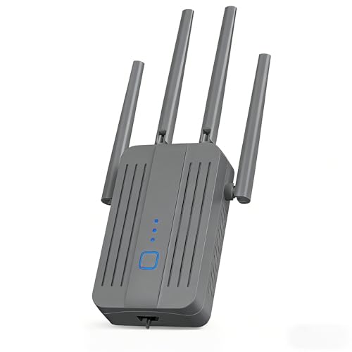 WiFi Repeater WLAN Verstärker, WLAN Signalverstärker mit Dual-Band (2,4 GHz & 5 GHz), Repeater-Modus/Access Point Modus.