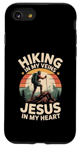 Hiking In My Veins Jesus In My Heart �A�E�g�h�A�̐M�� - �X�}�z�P�[�X iPhone SE (2020) / 7 / 8 �p