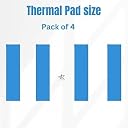 TRUEBOND 6WMK Thermal Conductive Silicone Pad - 70x22x1.5mm Soft Safe Simple to Apply for SSD CPU GPU LED IC Chipset Cooling - BlUE (Pack of 4) gallery image