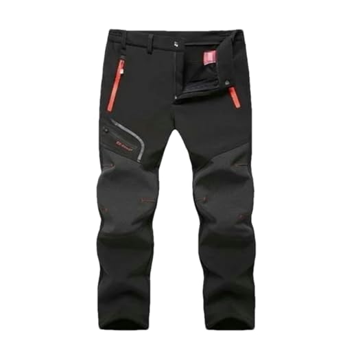 Men's Outdoor Waterproof Hiking Trousers Camping Climbing Skiing Trekking Softshell Fleece Warm Pants3