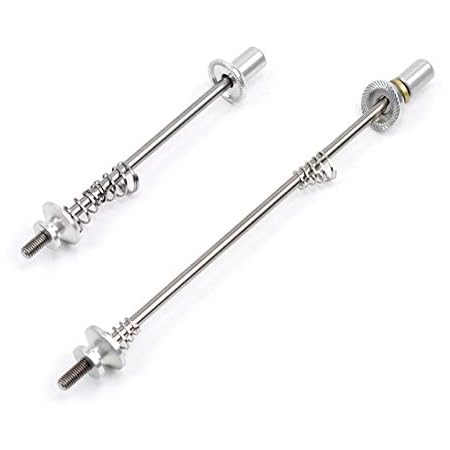 Amazon Silverock 自転車 チタン スキュワー ハブパーツ Brompton折りたたみ自転車用 スローリリース シルバー Brompton 130mm 135mm 74mm Silver Silverock ハブパーツ ハブアクセサリー