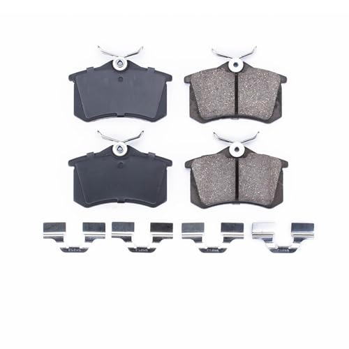Image of PowerStop Rear Brake Pads for Audi A3 2010-13 |A4 1998-06 |A4 Quattro 2000-06 |A6 2003-04 |A6 Quattro 2003-04 |Audi A8 1999 - Z17 Ceramic Brake Pads with Installation Hardware, 17-340