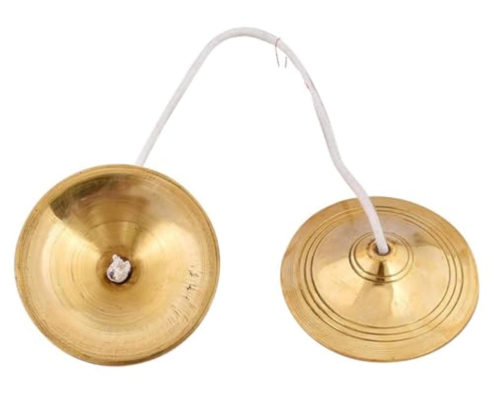 Brass Manjira Hand Cymbals/Kartal Pair Percussion Kirtan Pooja