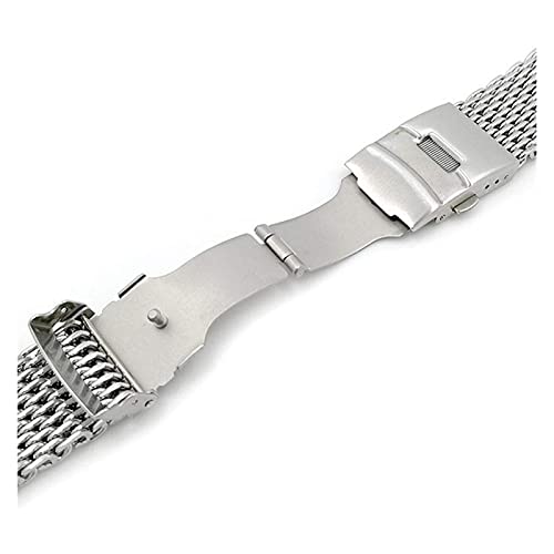 Sangle en maille en acier inoxydable 18mm à 24mm pour montre - 5