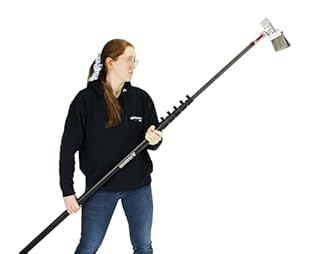 skyScraper Roof Cleaning System with the Double Head, End Tools and 24ft Telescopic Pole