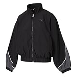 69017101_CORE HERITAGE メッシュ ラインド ウーブン ジャケット_プーマ ブラック_L