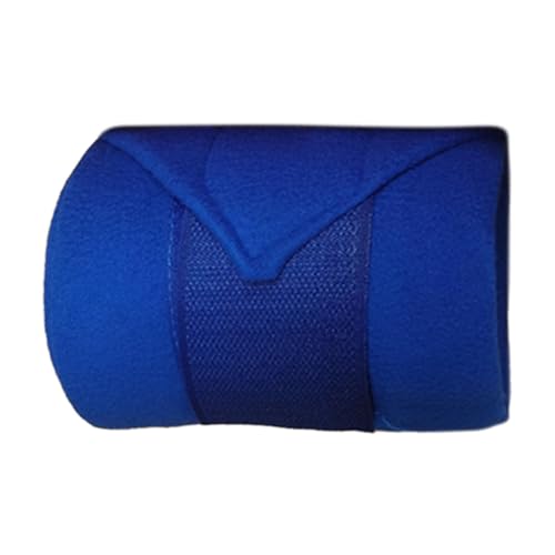 Generic Fasce per Le Gambe, Fasce in Pile (Set da 4), Fasce per Le Gambe del Cavallo, Blu