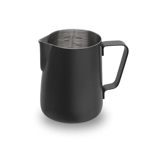 Watchget Black Milk Frothing Pitcher