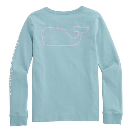Image of Vineyard Vines Girls Vintage Whale Long-Sleeve Pocket Tee