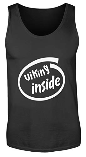 Camiseta de tirantes para hombre Viking Inside negra S para entrenar al aire libre