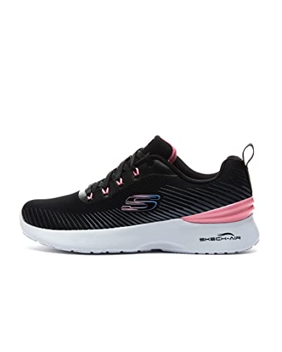 Skechers Skech-Air Dynamight Luminosity, Sneakers Mujer, Negro (Black/Pink), 38 EU