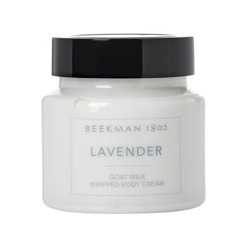 Beekman 1802 Whipped Body Cream, Lavender - 8 Oz - Pure Goat Milk Formula For Clear, Soft Skin - Good For Sensitive Skin - Cruelty Free #TOP12