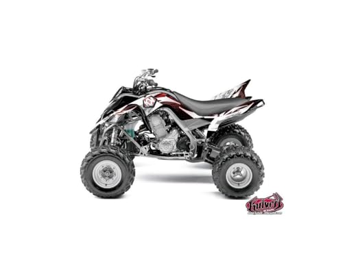 Kit déco quad Yamaha 700 Raptor rouge pour rénover vos plastiques