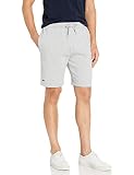 Lacoste Men's Sport Tennis Fleece Short, Silver Heathered, 4X-Large