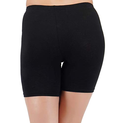 Women & Girls Cycling Shorts (Pack of 3), Free One Pair Transparent Bra Strap