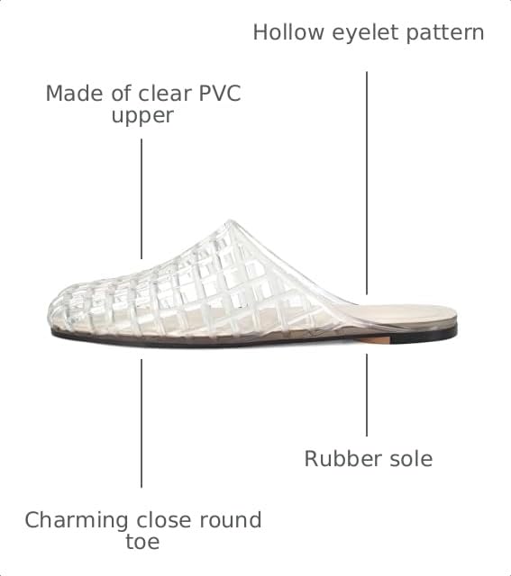 Image of Women's Red Jelly Mesh Slides, Comfortable Flat Slip On Sandals, Casual Summer Beach Slippers