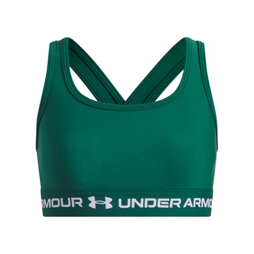 Image of Under Armour Kids Cross-Back Mid-Impact Sports Bra (Big Kid)