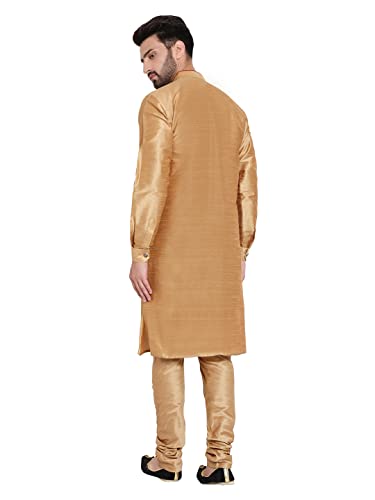 Image of HUZUR Mens Silk 6 Loop Kurta Pajama