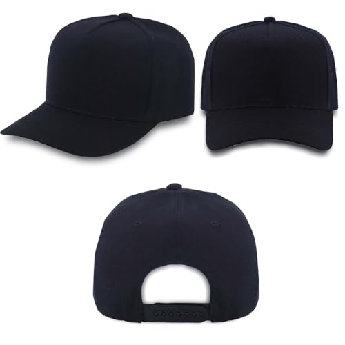 Image of 12 Pack Seamless Baseball Caps Wholesale Bulk - No Center Seam, DIY Friendly, Adjustable Breathable Lightweight for Men Women