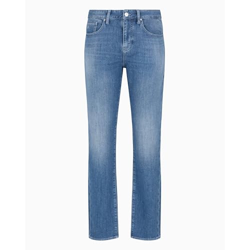 Armani Exchange Men's Skinny Fit Comfort Fleece 5 Pocket Pant Denim3