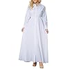 Bodycon4U-Womens-Pleated-Long-Sleeve-Party-Cocktail-Long-Maxi-Button-Down-White-Shirt-A-line-Dress-Plus-Size-Pockets-Front Bodycon4U Women's Pleated Long Sleeve Party Cocktail Long Maxi Button Down White Shirt A-line Dress Plus Size Pockets Front XL