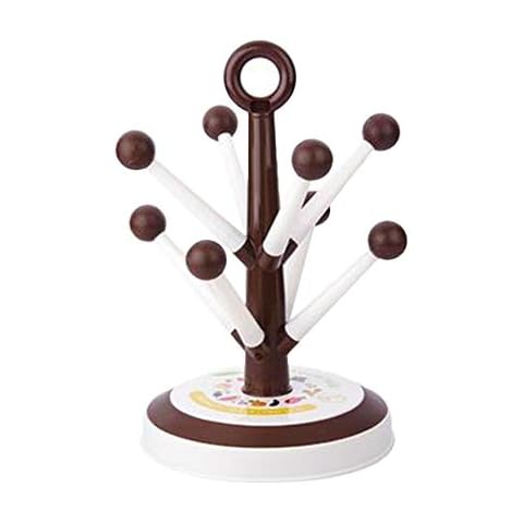Mug Cup Holder Tree Stand Cup Holder Mug Tree Storage Rack Cup Hanger Drying Rack Kitchen Organizer (Coffee, 8 Hooks) Cover