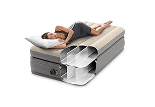 Intex 64162ND - Materasso Dura-Beam Prime Comfort Singolo, con Pompa Elettrica Incorporata, 99x191x51 cm
