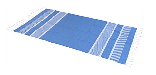 Eliware Toalla de playa ultraligera con hammam, 180 x 90 cm, color: azul