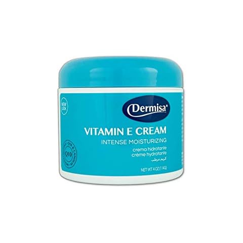 Dermisa Vitamin E Cream | Intense Moisturizer for Dry Skin | with Cocoa Butter, Collagen, Elastin & Q10 | MADE in USA | Pack of 1 Cover
