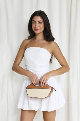 Vegan Straw Bucket Bag by Jen & Co.4