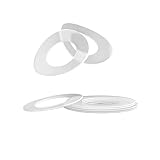 Yinxi Nylondichtung, PE-Gummidichtung, verdickte Isolierung, weiche Kunststoff-Flachdichtung, Kunststoff-Runddichtung M3/M4/M5/M6-M20 (Size : 5.8x14x0.8(50pcs))