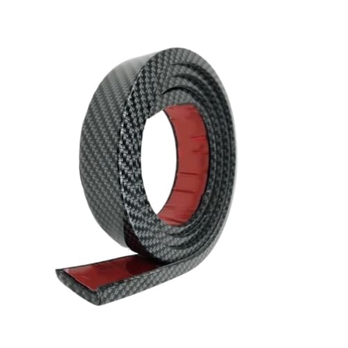 Protector de guardabarros tipo ceja anticolisión con diseño de fibra de carbono flexible