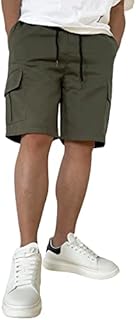 GORGLITTER Men's Drawstring Waist Cargo Short Classic Outdoor Work Shorts with Pockets