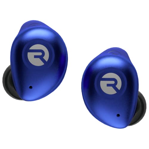 Image of Raycon Fitness Bluetooth True Wireless Earbuds with Built in Mic 54 Hours of Battery IPX7 Waterproof and Charging Case with Talk, Text, and Play Bluetooth 5.2 Portable Sport (Electric Blue)