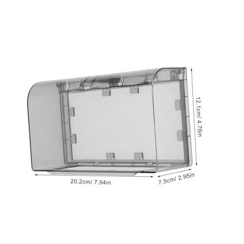 Cache-prise imperméable double Cabilock noir épais 20x12x7 cm - 3