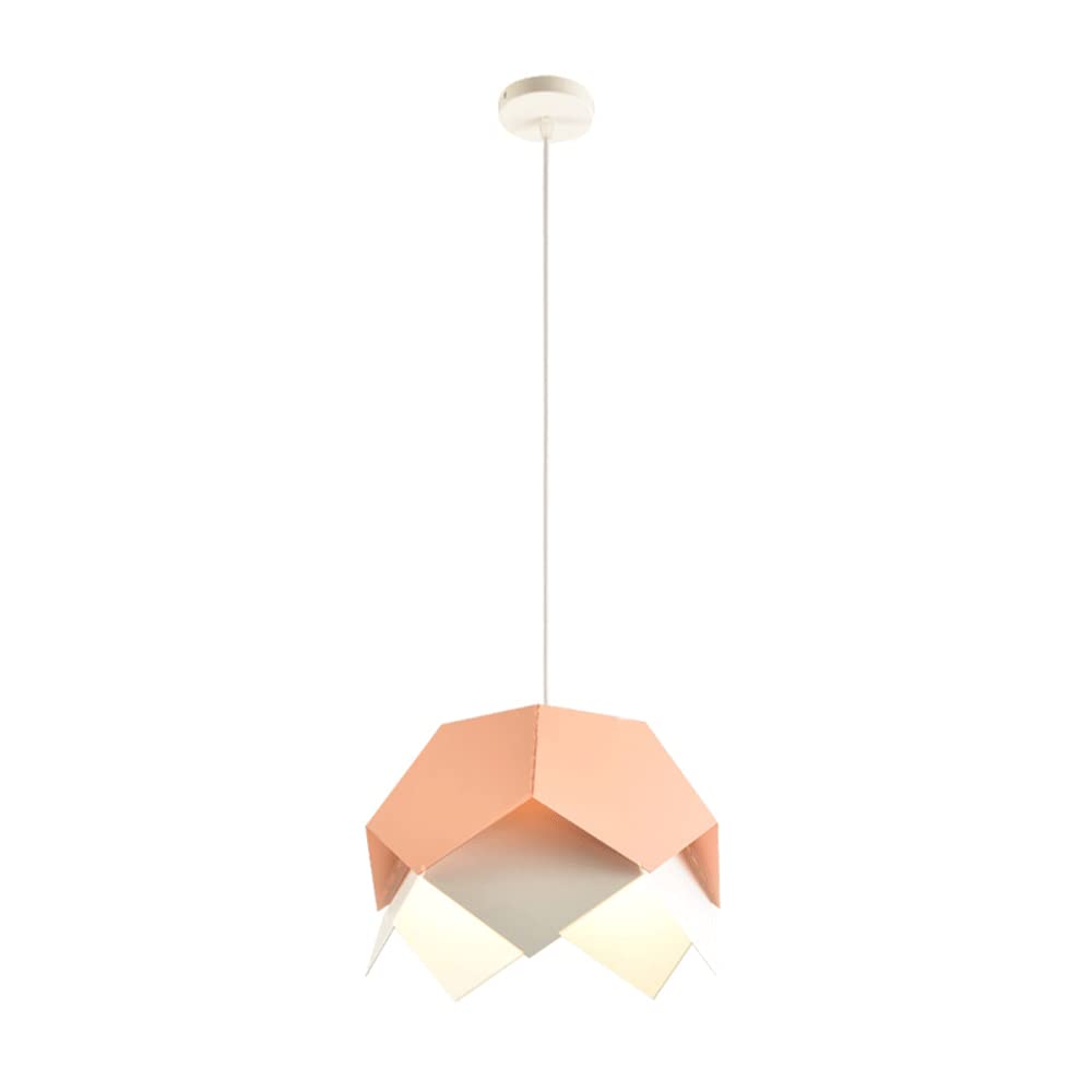 Suspension industrielle moderne rose pour sublimer l'éclairage de votre cuisine