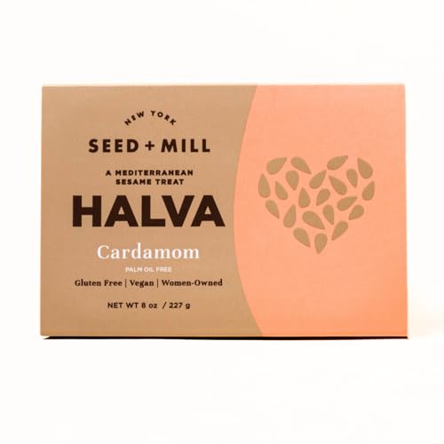 Seed + MIll - Halva - Cardamom - Vegan, Kosher, Gluten Free - 8oz