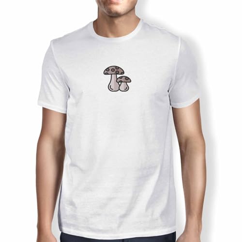 Image of Green Fish, Basic Men's T-Shirt 100% Cotton Regular Fit Digital Icon Printed White Size S, White, S