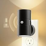 Night Light Plug in Wall, LED Motion Sensor Night Light with Auto/On/Off Modes, 0-100LM Dimmable, 3000K Warm White, Plug in Lights with Dusk to Dawn Sensor for Hallway Bedroom Stairway Bathroom Indoor