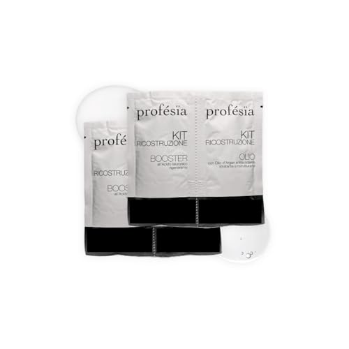 PROFESIA Kit Ricostruzione Capelli 2 Bustine x 12 ml Trattamento Capelli Danneggiati, Decolorati, Indeboliti Capelli Idratante, Trattamento Ristrutturante Capelli (2 pz)