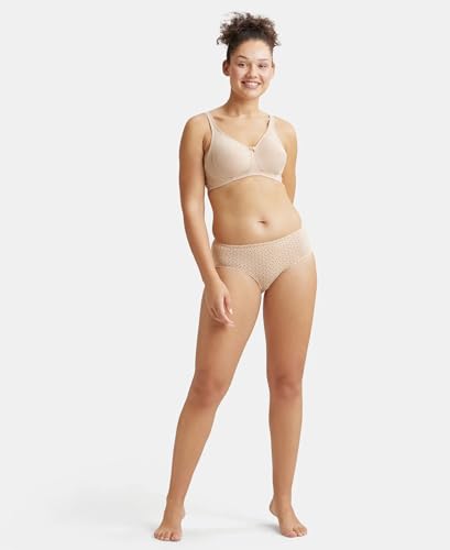 Image of Jockey ES13 Women Wirefree Non Padded Super Combed Cotton Elastane Stretch Full Coverage Plus Size Bra with Side Panel Support