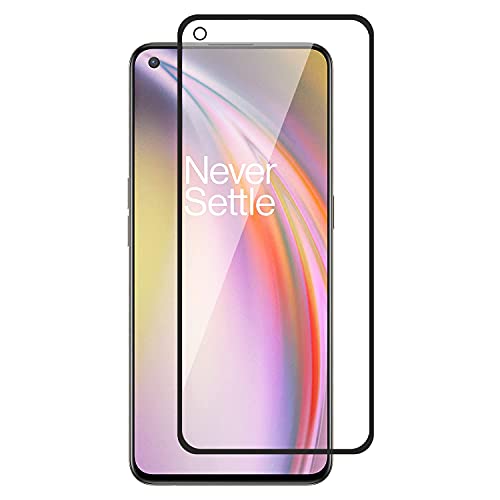 Image of VZZR?'s D+ / 11D Tempered Glass for OnePlus Nord CE - Edge to Edge, 9H, 2.5D, 0.3mm, Full Glue, Full HD, Cover /Case Friendly Anti Scratch Screen Protector Guard with Easy Installation Kit