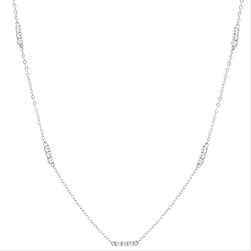 Collier empilé en zircon brillant pendentif triple d'exception