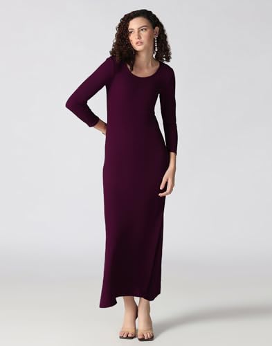 Image of Selvia Lycra Bodycon Dress for Women, One Piece Western Dress for Women