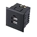 Produktbild 2x USB Einbausteckdose Board Steckdose Tischsteckdose 230V Ladegerät Einbau 220V