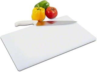 Tiger Chef Cutting Board - White - High-Density Polyethylene A great, Versatile Cutting Board for Easy Cutting, Slicing, and Chopping. NSF CERTIFIED - INCLUDES FREE KNIFE (1, 18x30x1/2 in)
