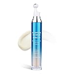 TINYLENS Eye Serum with Caffeine, 3D Cooling Roller for Dark Circles, Puffiness, Fine Lines, Peptide & Hyaluronic Acid Hydrating Under Eye Cream, 0.5 fl oz