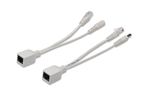 Ya en mundofriki.es: DIGITUS Cable adaptador PoE pasivo - Fast Ethernet - Cable inyector y divisor - Conector DC 5,5 mm y conector hembra