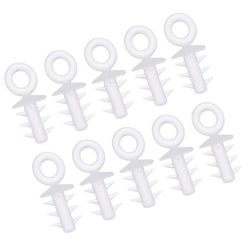 VANZACK 200pcs Christmas Foam Ornaments Hanger Caps Plastic Christmas Ornament Caps with Non Slip Hangers Christmas Ball Ornament Replacement Cap Fittings for Christmas Tree Ornament