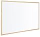 Bi-Office Budget Whiteboard mit Holzrahmen, trocken abwischbar, 5 Größen wählbar, 90 x 60 cm